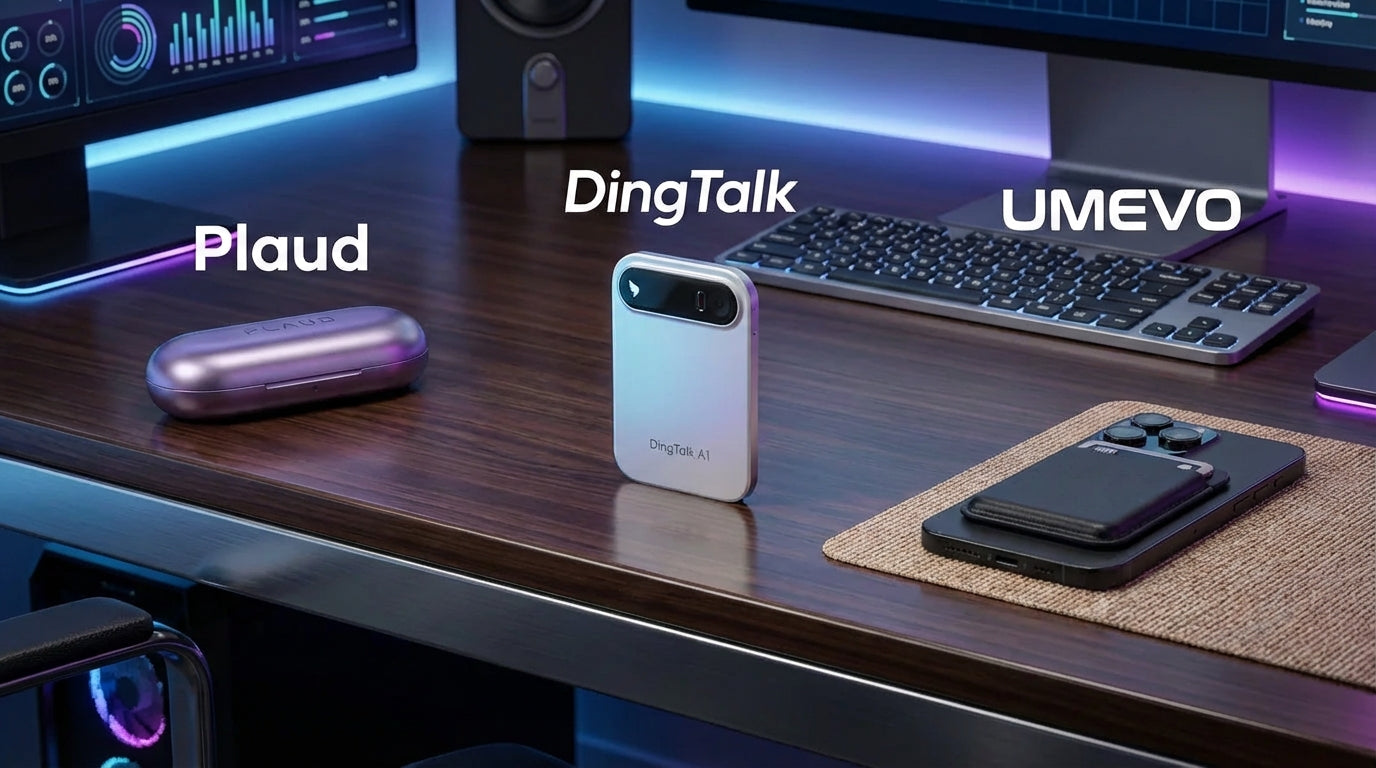 AI Voice Recorder Comparison: Plaud Note vs DingTalk A1 vs UMEVO