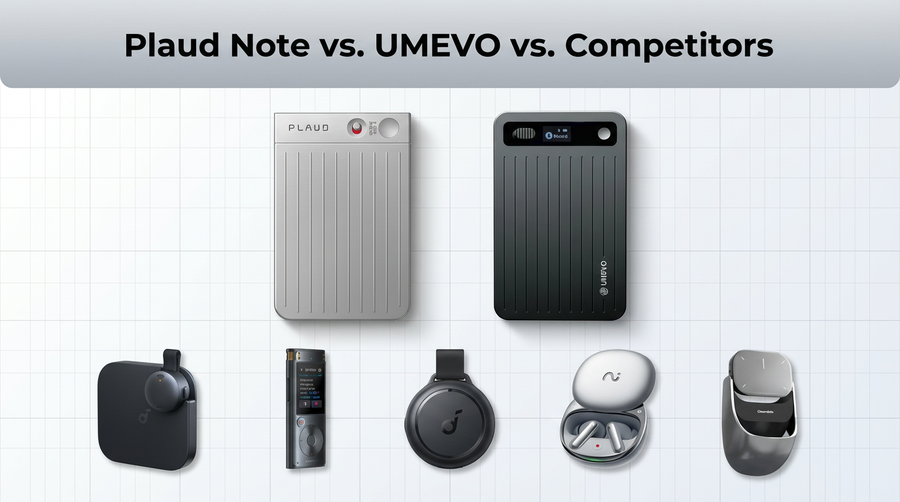 AI Voice Recorders 2026: Plaud Note vs. UMEVO vs. Competitors