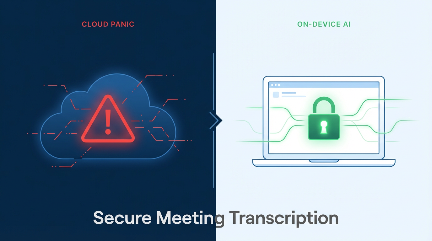 Why On-Device AI is the Future of Secure Meeting Transcription
