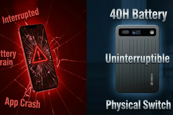 Why Professionals Don't Trust iPhone Recording: Battery Anxiety & The Risk of Interruptions