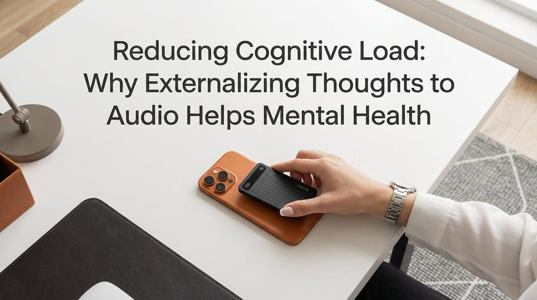 Reducing Cognitive Load: Why Externalizing Thoughts to Audio Helps Mental Health