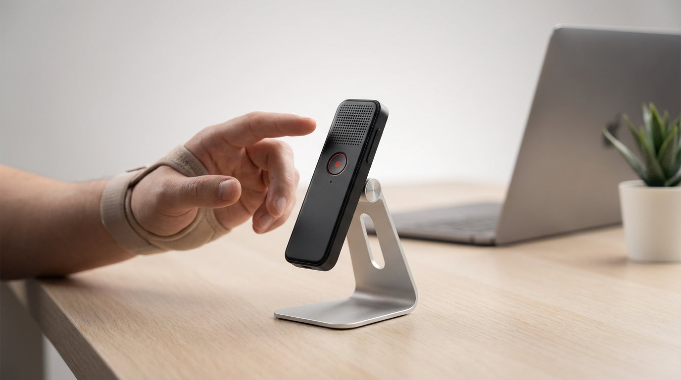 AI Recorders for Physical Disabilities: Hands-Free Note Taking