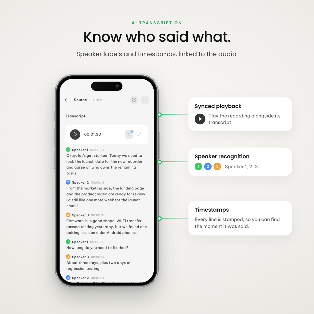 UMEVO Note ONE - AI Note Taker