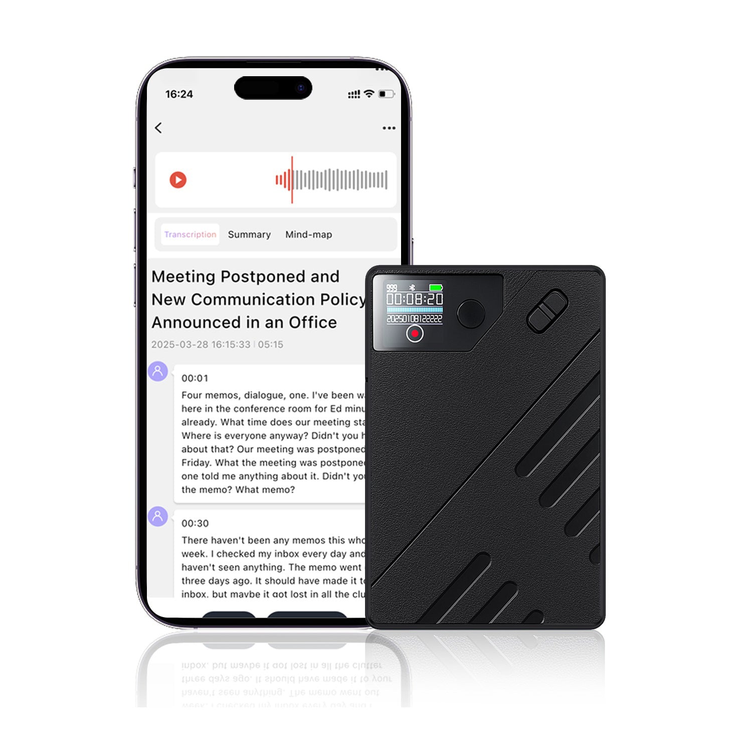 UMEVO Note - Magnetic AI Voice Recorder - Accuracy Translation & Smart Summarization