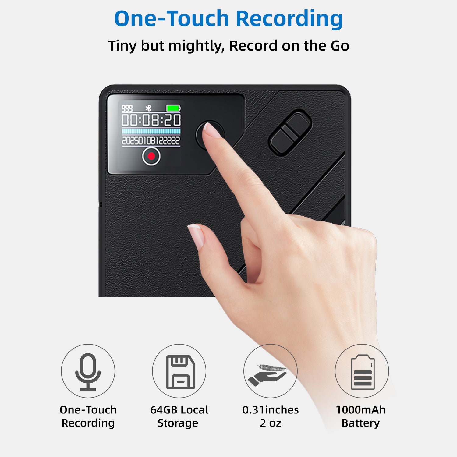 UMEVO Note - Magnetic AI Voice Recorder - Accuracy Translation & Smart Summarization