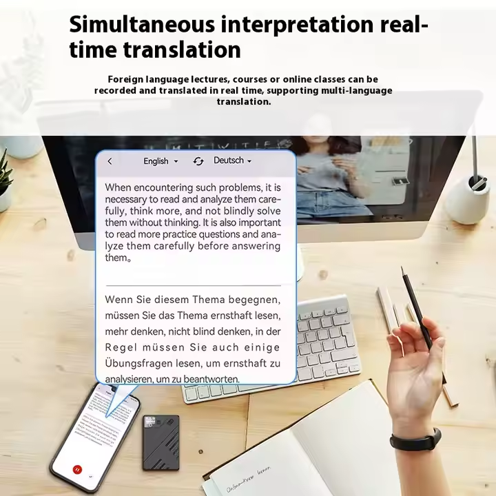 UMEVO Note - Magnetic AI Voice Recorder - Accuracy Translation & Smart Summarization