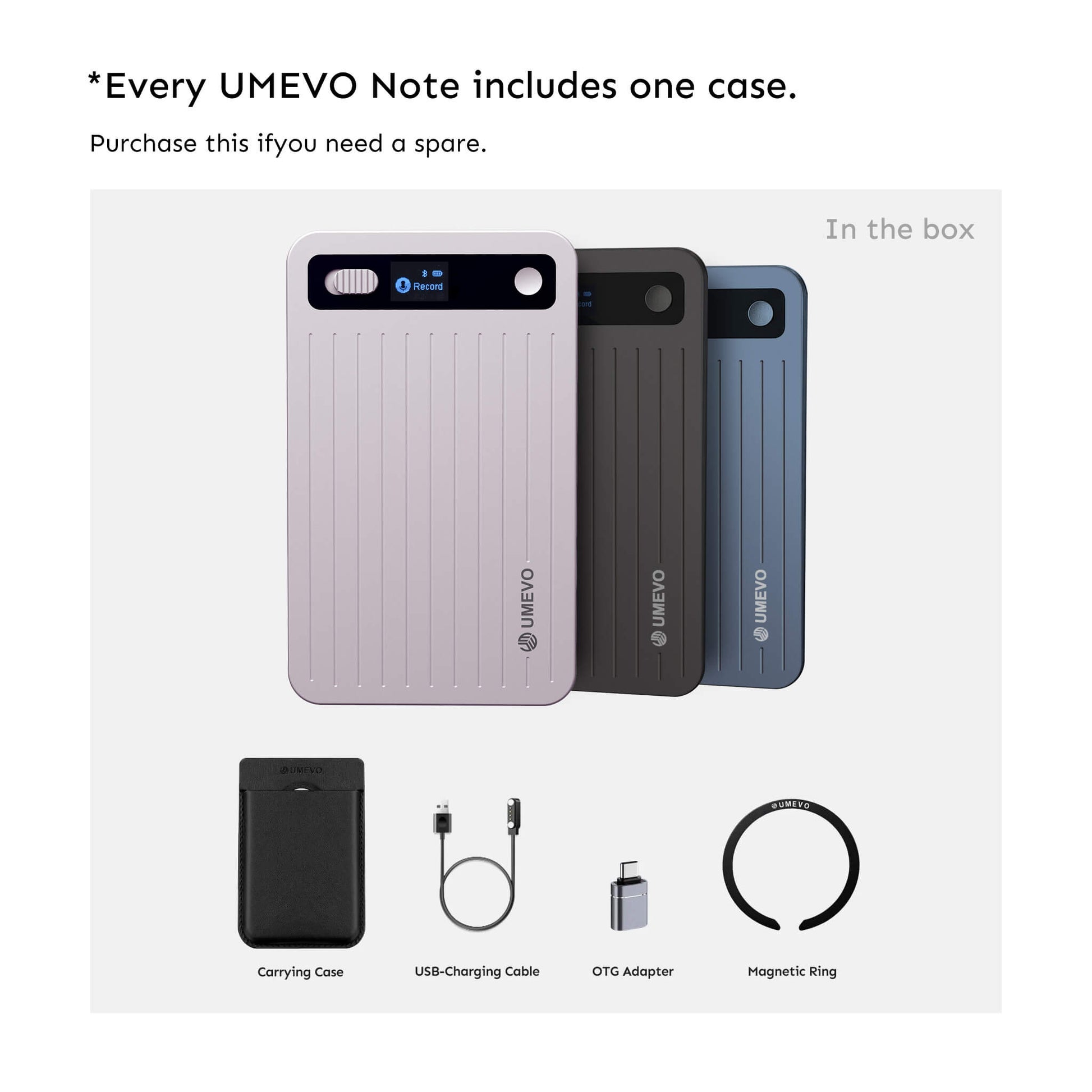 UMEVO Note Plus Magnetic Carrying Case