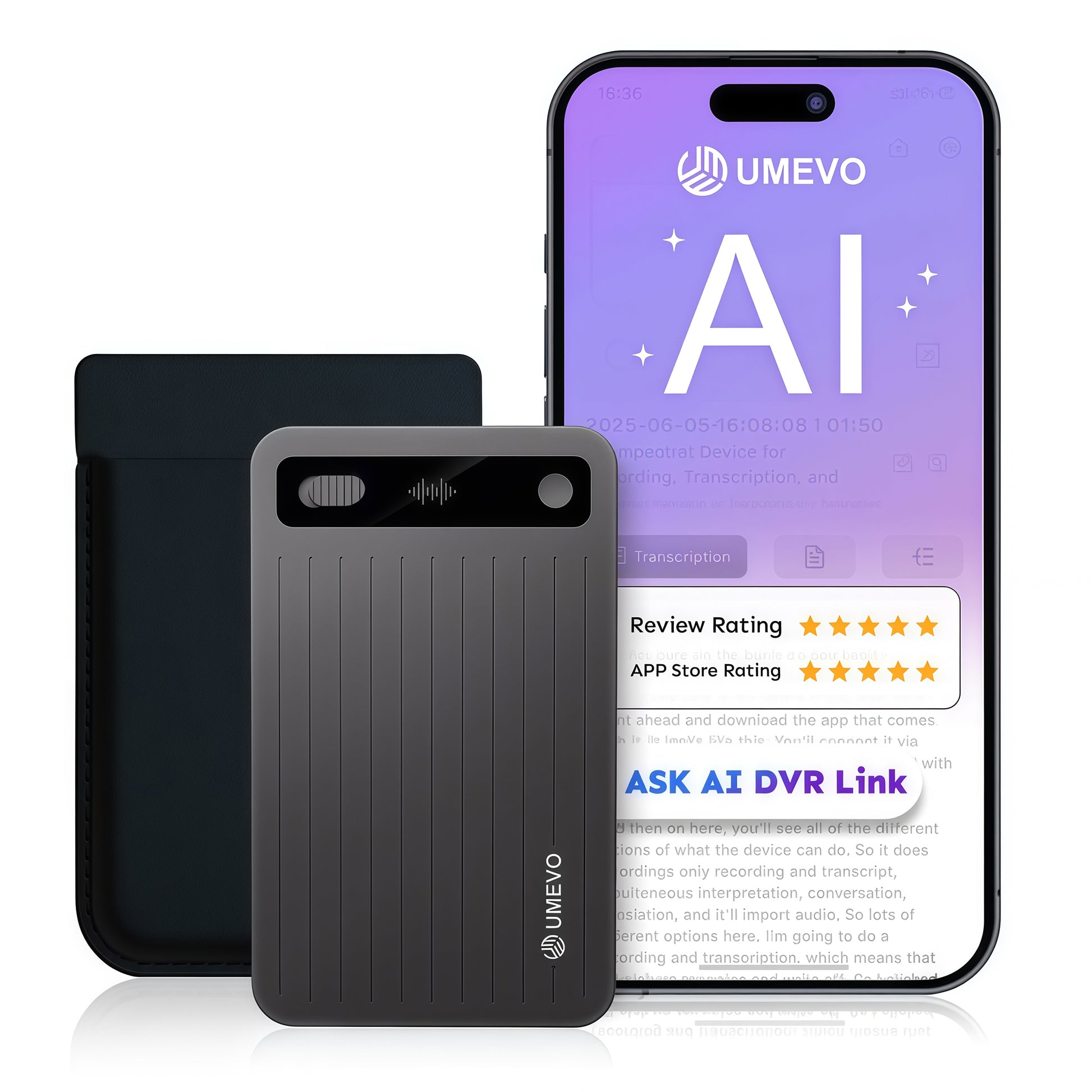 UMEVO Note Plus - AI Voice Recorder: Voice Transcription & Summary